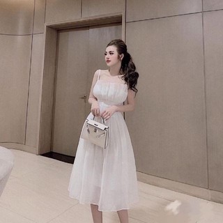 Đầm Xếp Ly Hai Dây mina