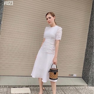 Đầm dự tiệc nhún eo tiểu thư