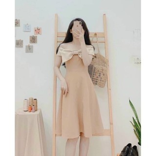 Đầm nơ tiểu thư dự tiệc minna