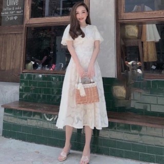 Đầm Tiểu Thư Thêu Cánh Tiên
