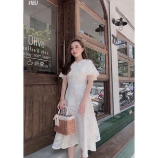 Đầm Tiểu Thư Thêu Cánh Tiên