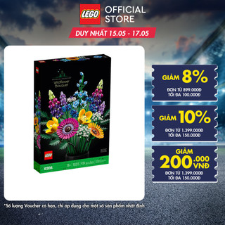 Đồ chơi lắp ráp LEGO Adults Icons 10313 Bó Hoa Trang Trí LEGO (939 Chi Tiết)