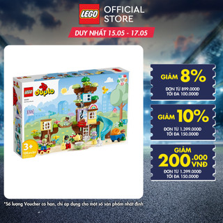 LEGO DUPLO Town10993 Đồ Chơi Lắp Ráp Ngôi Nhà Trên Cây 3 Trong 1 (126 chi tiết)