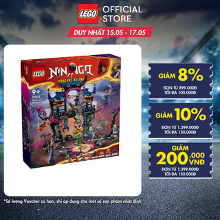 LEGO NINJAGO 71813 Đồ chơi lắp ráp Tu viện bóng tối của mặt nạ sói (1.190 Chi Tiết)