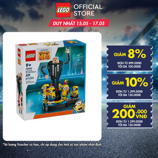 LEGO MINIONS 75582 Đồ Chơi Lắp Ráp Bữa Tiệc Bất Ngờ Của Gru Và Minions (839 chi tiết)
