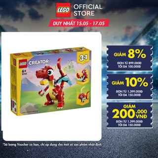 LEGO CREATOR 31145 Đồ chơi lắp ráp Rồng đỏ may mắn (149 chi tiết)