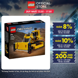 LEGO TECHNIC 42163 Đồ chơi lắp ráp Máy ủi hạng nặng (195 chi tiết)