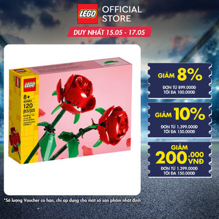 LEGO FLOWER 40460 Đồ Chơi Lắp Ráp Hoa Hồng (120 Chi Tiết)