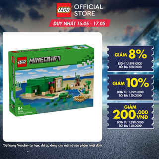 LEGO MINECRAFT 21254 Đồ chơi lắp ráp Ngôi nhà rùa biển (234 chi tiết)