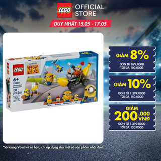 LEGO MINIONS 75580 Đồ Chơi Lắp Ráp Xe Đua Chuối Của Minions (136 chi tiết)