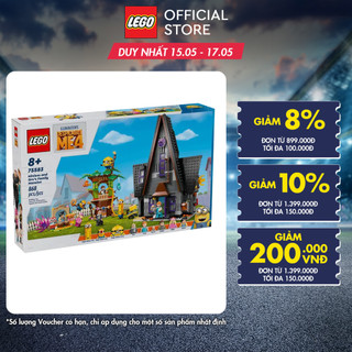 LEGO MINIONS 75583 Đồ Chơi Lắp Ráp Dinh Thự Của Gia Đình Gru  (868 chi tiết)