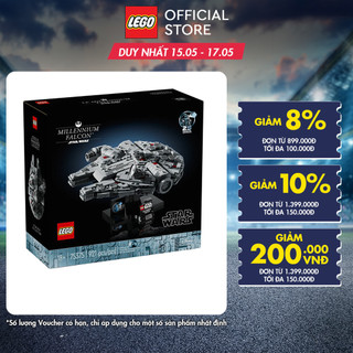 LEGO STAR WARS 75375 Đồ chơi lắp ráp Phi thuyền vũ trụ Millennium Falcon (921chi tiết)