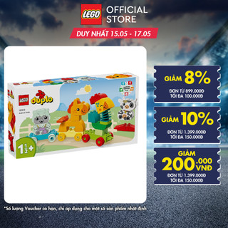 LEGO DUPLO 10412 Đồ chơi lắp ráp Tàu lửa động vật (19 chi tiết)