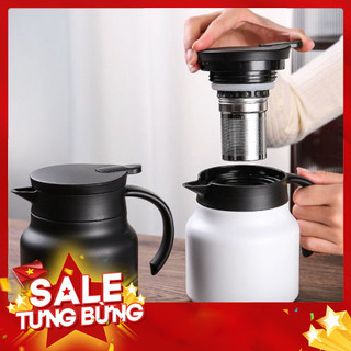 Ấm pha trà giữ nhiệt inox dung tích 1000ML có lưới lọc