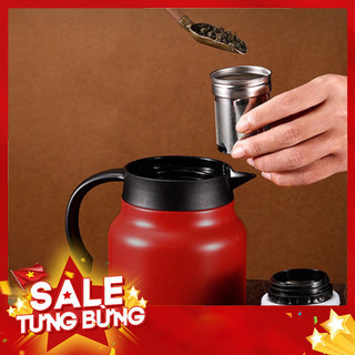Ấm pha trà giữ nhiệt inox dung tích 1000ML có lưới lọc