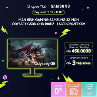 Màn Hình Gaming Samsung 32 Inch Odyssey G50D QHD 180Hz LS32DG502EEXXV