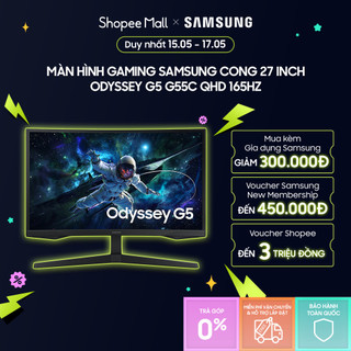 Màn hình Gaming Samsung 27 inch Odyssey G5 G55C QHD 165Hz