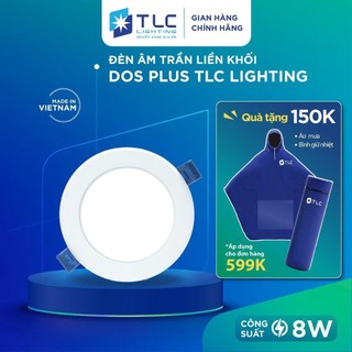  Đèn LED Âm Trần Liền Khối ETA01 8W Viền Trắng Siêu Sáng Tiết Kiệm Điện Năng Tuổi Thọ Cao TLC LIGHTING