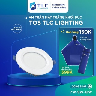  Đèn LED Âm Trần 7W 9W 12W Mặt Trắng Khối Đúc ETA03 Đa Dạng Màu Ánh Sáng Bảo Hành 24 Tháng TLC LIGHTING