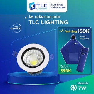  Đèn LED âm trần 7W COB đơn Siêu Sáng Tuổi Thọ Cao Tiết Kiệm Điện Năng TLC LIGHTING