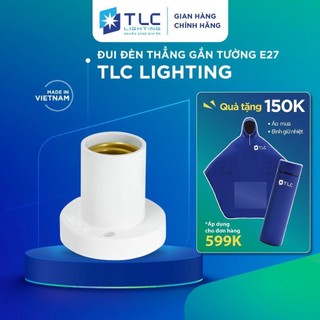 Đui đèn thẳng gắn tường e27 100w tlc lighting