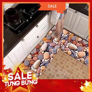 Bộ 2 thảm nhà bếp hình 3d