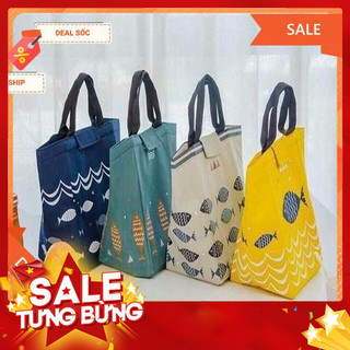 Túi giữ nhiệt đựng hộp cơm văn phòng hình cá