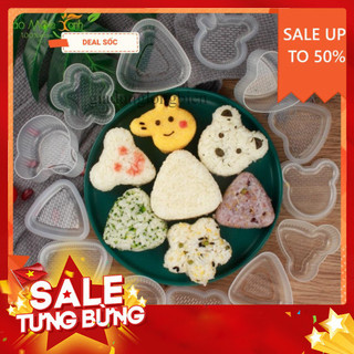 Sét 7 món khuôn làm cơm bento cho bé yêu