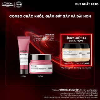 Combo Dầu hấp 250ml & Kem dưỡng  10 trong 1 giúp tóc chắc khỏe và dài hơn L'Oréal Professionnel Serie Expert Pro Longer