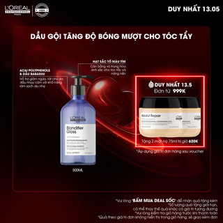 Dầu gội tăng độ bóng mượt cho tóc tẩy L'Oréal Professionne Serie Expert Blondifier Gloss 500ml