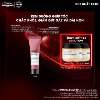 Kem dưỡng tóc 10 trong 1 giảm đứt gãy, chẻ ngọn và dưỡng tóc dài nhanh Pro Longer 150ml - Dành cho tóc dài, dễ đứt gãy