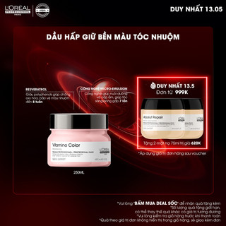 Dầu hấp giữ màu tóc nhuộm & dưỡng tóc mềm mượt Vitamino Color 250ml