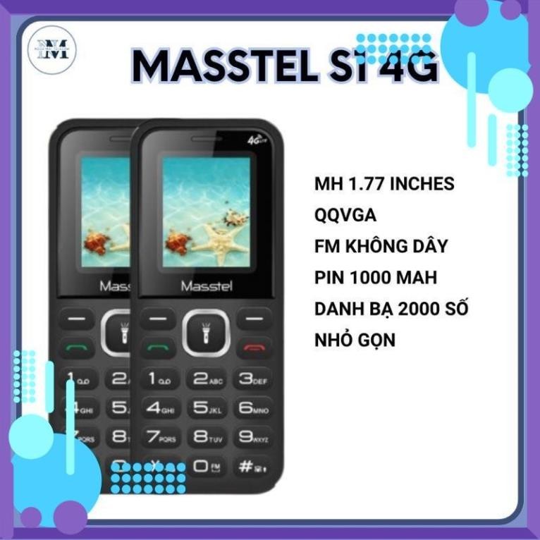 Điện thoại Masstel Izi S1 4G loa to - Hàng chính hãng, full hộp, new 100%