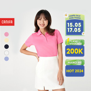 Áo polo nữ CANIFA chất liệu cotton pha 6TP23S003