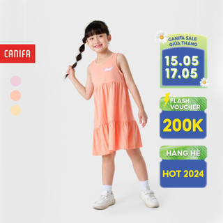 Váy liền bé gái CANIFA chất liệu cotton pha 1DS23S002