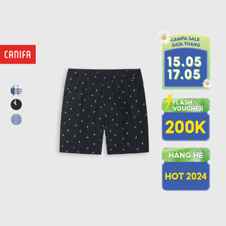 Quần sooc nam CANIFA chất liệu 100% cotton, cạp chun 8LB23A002