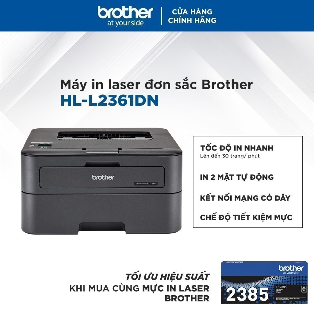 Máy in laser đơn sắc Brother HL-L2361DN