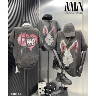 [HÀNG CAO CẤP] Áo thun nữ/nam, áo phông unisex from rộng, cotton dày dặn bền dáng không bai dão, in hình 2 MẶT thỏ trắng