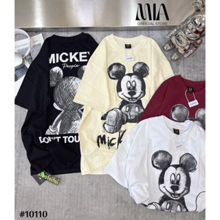 [HÀNG CAO CẤP] Áo thun nữ, áo phông unisex from rộng, cotton dày dặn bền dáng không bai dão,in MICKY ĐEN TRẮNG