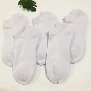 [XUẤT DƯ] Tất/ vớ nam cổ ngắn trắng chất cotton thấm hút mồ hôi, chống hôi chân. Hàng xuất Nhật (mẫu 5)