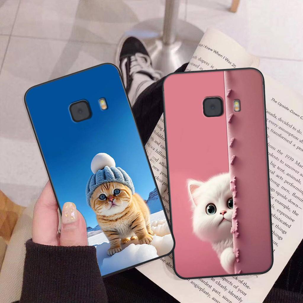 Ốp lưng Samsung Galaxy A9 Pro / C9 Pro in hình mèo siêu đáng yêu Milana Case