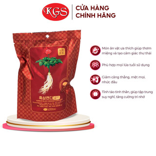 Bịch 250g Kẹo Hắc Sâm Hàn Quốc KGS - Korean Black Ginseng Candy - Kẹo Viên Cứng, Thơm Ngon Bổ Dưỡng