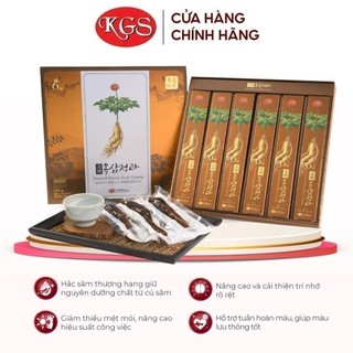 Hắc Sâm Nguyên Củ Tẩm Mật Ong 210g - Giúp Da Láng Mịn, Hồng Hào & Chắc Khoẻ (35g x 6 củ) - KGS Korean Ginseng Story