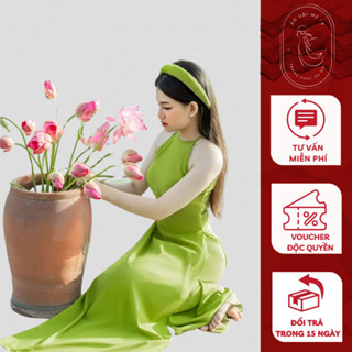 Áo Yếm Vải Lụa  Chụp Ảnh Nghệ Thuật Hoa Sen Kèm Váy Lụa Tặng Mấn