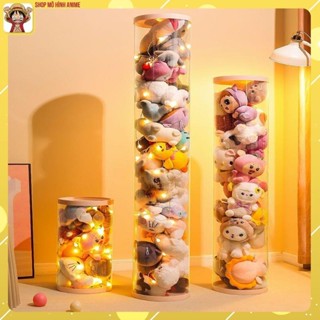  Hộp Đựng Gấu Bông Búp Bê Hình Trụ Tròn Trong Suốt Sắp Xếp Đồ Chơi Cho Bé Gọn Gàng Sạch Sẽ Đẹp Đẽ 