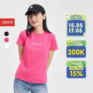 Áo phông nữ CANIFA áo thun babytee chất liệu cotton USA 6TS24S014