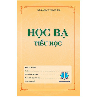 Sách - Học bạ tiểu học
