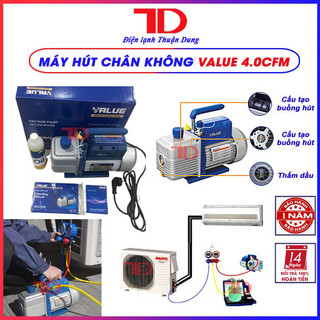 Máy hút chân không value 4.0 cfm - bảo hành 12 tháng TD Điện lạnh Thuận Dung