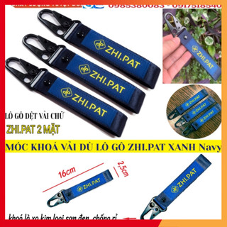 Zhi.pat - móc khóa zhipat vải dù dệt xanh navy khóa móc kim loại – chính hãng