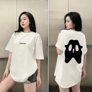 Áo Thun Tay Ngắn Chất Liệu  Cotton 100% , Áo Phông in hình con ma đáng yêu in nổi 5d
